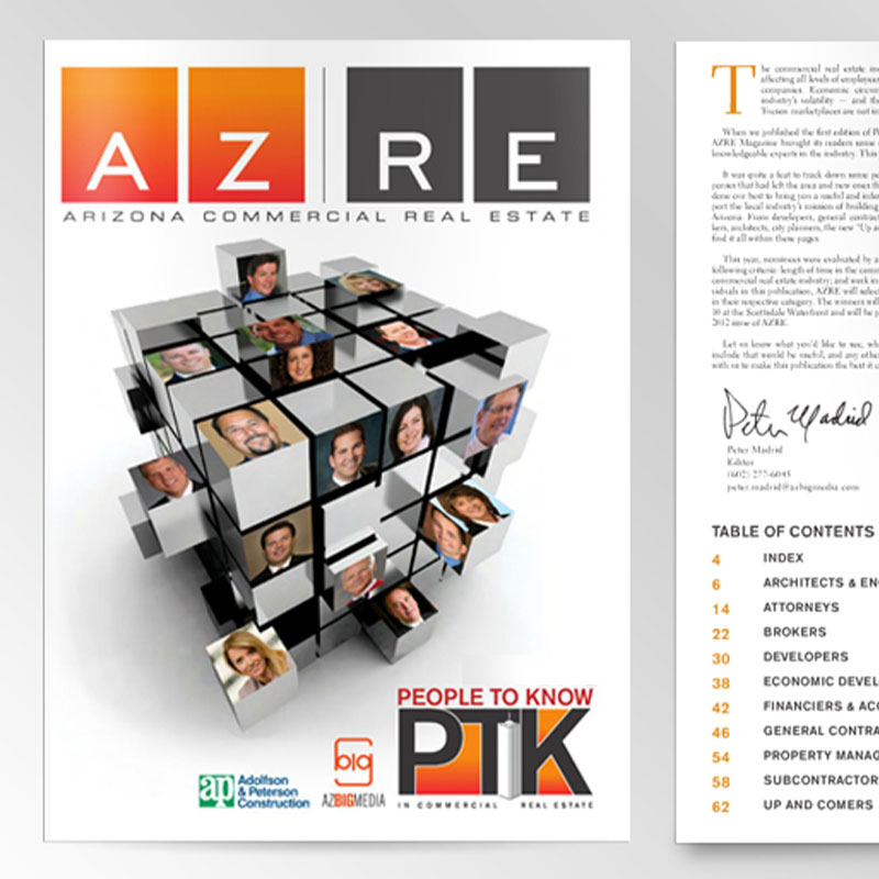 People to Know in Commerical Real Estate Print Publication Design